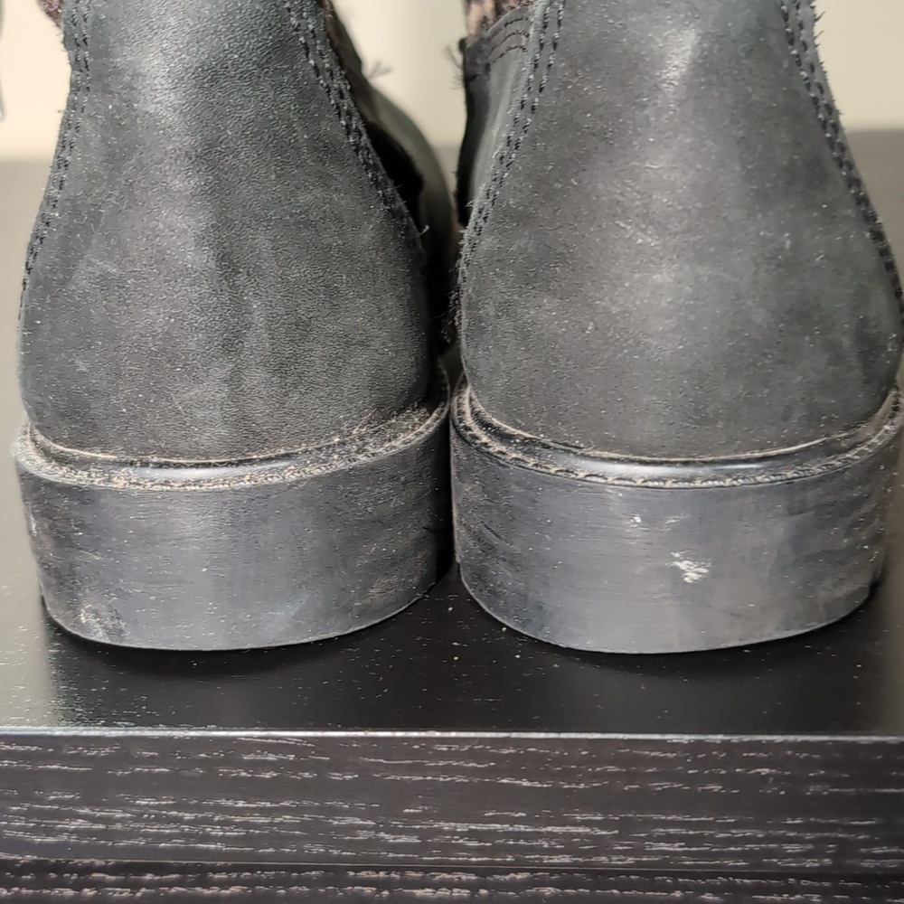 Timberland Leather Animal Print Cheetah Lace up boots Size 6 Women's - Picture 5 of 11